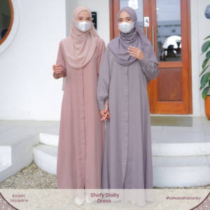 Irnanda Shofy Dress Gamis Basic Polos Wanita Ibu Muslimah