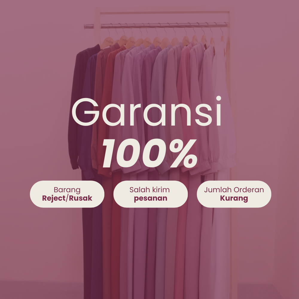 Irnanda Ayana Dress Gamis Basic Polos Wanita Muslim - Image 7